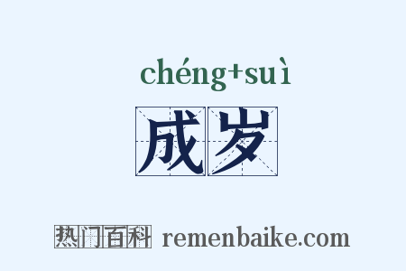 成岁是什么意思的图片